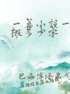 一篇小说一章大概多少字