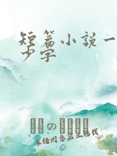 短篇小说一章多少字