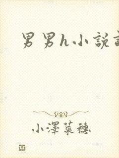 男男h小说调教