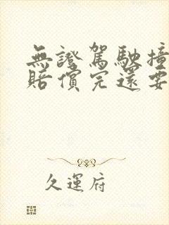 无证驾驶撞死人赔偿完还要判刑吗