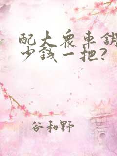 配大众车钥匙多少钱一把?