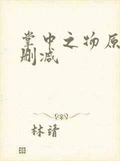 掌中之物原版无删减