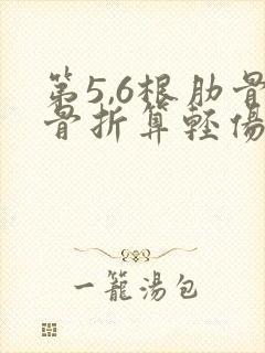 第5,6根肋骨骨折算轻伤吗 第5,6根肋骨骨折算轻伤吗
