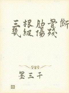 三根肋骨断了算几级伤残