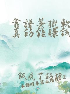靠谱兼职软件,真的能赚钱的