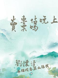 火车站晚上可以买票吗