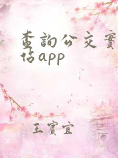 查询公交实时到站app