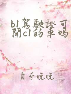 b1驾驶证可以开c1的车吗