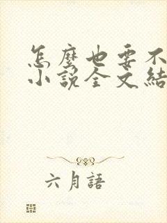 怎么也要不够她小说全文结局无弹窗梧桐