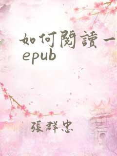 如何阅读一本书 epub
