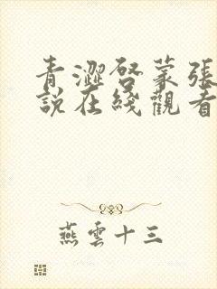 青涩启蒙张勇小说在线观看