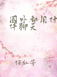 国外都用什么软件聊天
