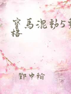 宝马混动5系价格