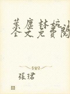 叶尘 林婉小说全文免费阅读