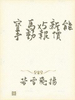 宝马x5新能源手动报价