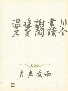 温暖谢聿川小说免费阅读全文无弹窗