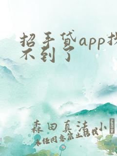 招手贷app找不到了