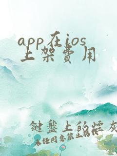 app在ios上架费用