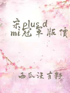 宋plus dmi冠军版价格