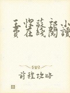 王悍苏祁小说免费在线阅读