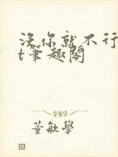 没你就不行txt笔趣阁