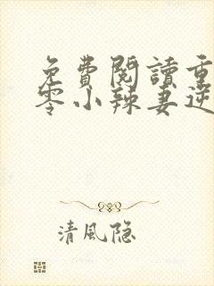 免费阅读重生七零小辣妻逆袭全文