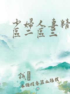 少妇人妻精品一区二区三