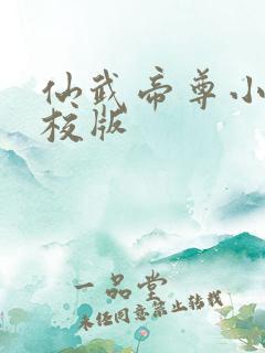 仙武帝尊小说精校版
