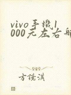vivo手机1000元左右哪款好