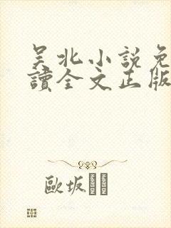 吴北小说免费阅读全文正版