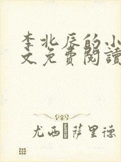李北辰的小说全文免费阅读无弹窗