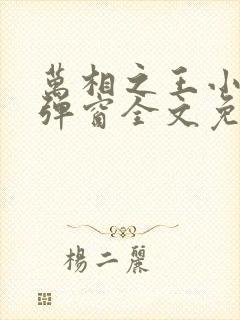 万相之王小说无弹窗全文免费阅读