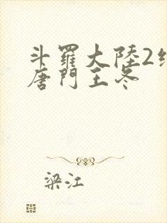 斗罗大陆2绝世唐门王冬