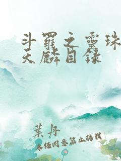 斗罗之灵珠神剑天麟目录