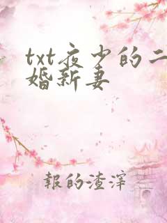 txt夜少的二婚新妻