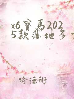 x6宝马2025款落地多少钱