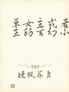 单女主或者无女主的玄幻小说