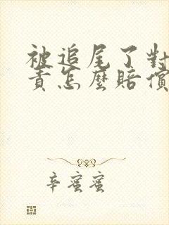 被追尾了对方全责怎么赔偿 被追尾了对方全责怎么赔偿