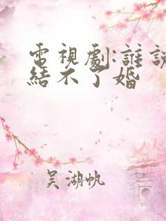 电视剧:谁说我结不了婚