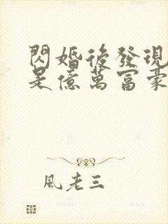 闪婚后发现老公是亿万富豪(小说)