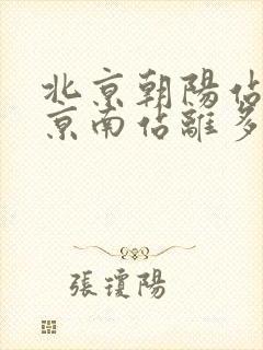 北京朝阳站和北京南站离多远