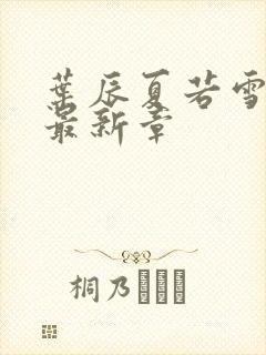 叶辰夏若雪孙怡最新章