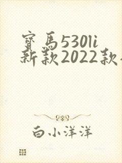 宝马530li新款2022款裸车价