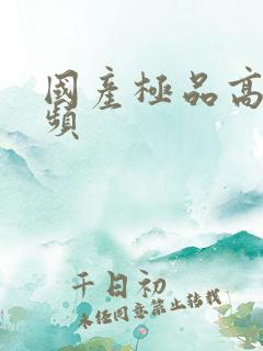 国产极品高潮视频