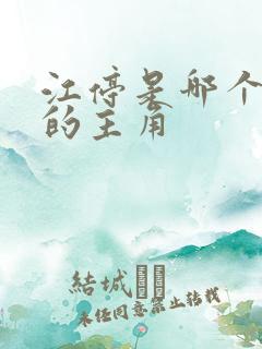 江停是哪个小说的主角