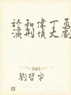 于和伟丁勇岱主演刑侦大剧