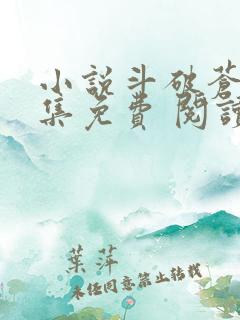 小说斗破苍穹全集免费 阅读