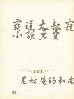 霸道大叔宠甜妻小说免费