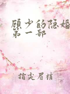 顾少的隐婚罪妻第一部