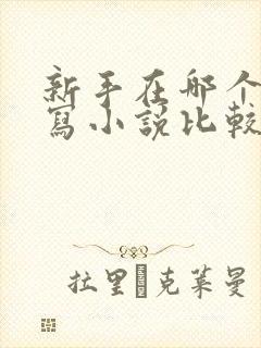 新手在哪个平台写小说比较好